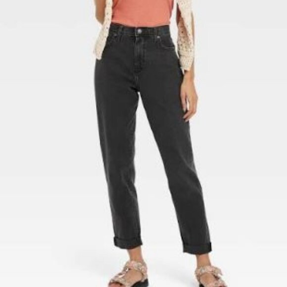 Universal Thread High Rise Boyfriend Jeans Size 4 NWT - Picture 3 of 10